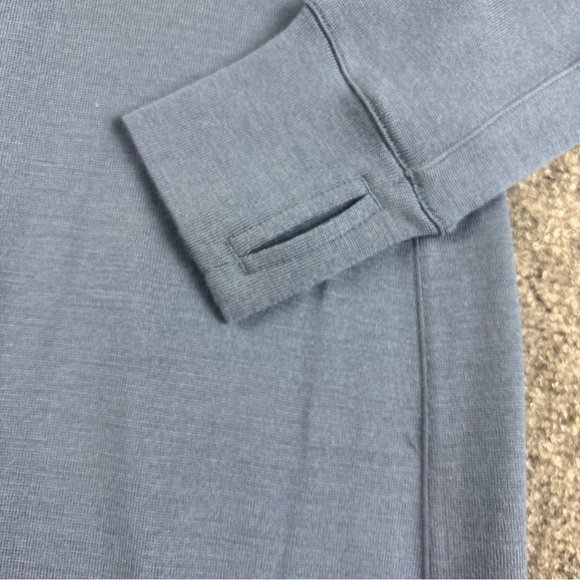 ICEBREAKER Women’s Blue Granary 260 Merino Long Sleeve 1/4 Zip Dress size Small - Picture 3 of 11